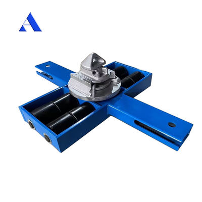 16 τόνων 32 τόνων Steel Roll Trolley Shipping Container Moving Dolly με δομή τριών τροχών και προσαρμόσιμη υποστήριξη OEM