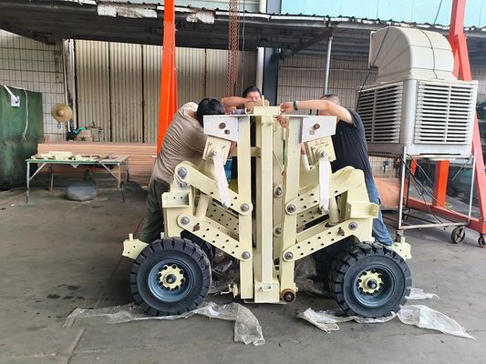 15 τόνων 30 τόνων 4 τεμάχια Καουτσούκ Super Shipping Container Lifting Caster με Twistlock Υπηρεσιακό κτίριο Προγράμματα αναβάθμισης σε γκρι