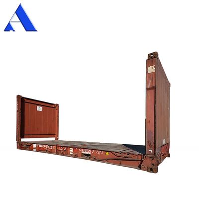 Χάλυβα Corten 20ft 40ft Χρησιμοποιούμενα κοντέινερ επίπεδα ράφους δεύτερου χεριού πάτωμα συνθετικό ή χάλυβα
