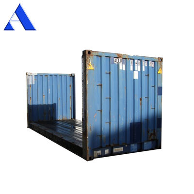 Χάλυβα Corten 20ft 40ft Χρησιμοποιούμενα κοντέινερ επίπεδα ράφους δεύτερου χεριού πάτωμα συνθετικό ή χάλυβα