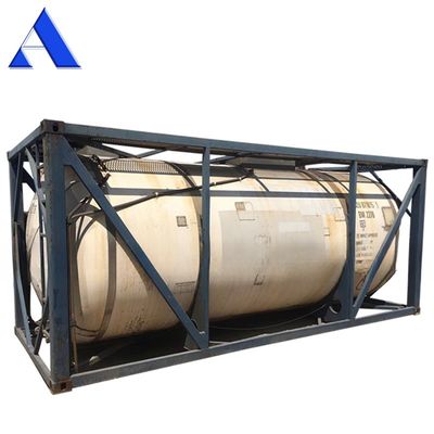 Πιστοποιημένο CSC T11 ISO δεξαμενόπλοιο 21000L έως 26000L για αποθήκευση χημικών προϊόντων από χάλυβα και χάλυβα κορτέν