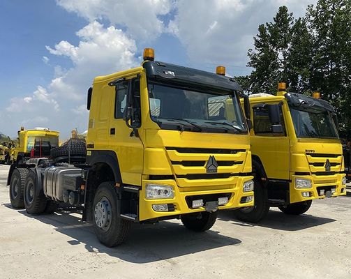 450HP 600L δεξαμενή καυσίμου αριστερό Euro 2 ημιπροσελήντη 6X4 βαρέος φορτηγό τρακτέρ κεφάλι ντίζελ καυσίμου αυτόματο χειροκίνητο κιβώτιο μετάδοσης