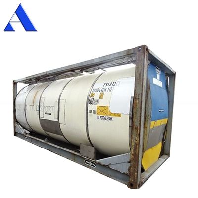 Πιστοποιημένο CSC T11 ISO δεξαμενόπλοιο 21000L έως 26000L για αποθήκευση χημικών προϊόντων από χάλυβα και χάλυβα κορτέν