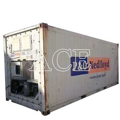 20ft δεύτερου χεριού ψυγείο μείον 18 βαθμούς Reefer κοντέινερ στο Ντουμπάι Πύλη ανοίγματος 2290 x 2246 MM Ηλικία 2004-2008