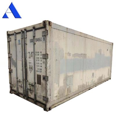 20ft δεύτερου χεριού ψυγείο μείον 18 βαθμούς Reefer κοντέινερ στο Ντουμπάι Πύλη ανοίγματος 2290 x 2246 MM Ηλικία 2004-2008