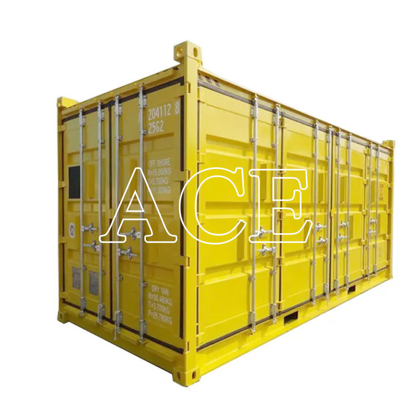 6058 x 2438 x 2896 mm DNV 2.7-1 Τυπική ανοικτή πλευρική πόρτα υψηλή κύβος υπεράκτια δοχείο με χάλυβα Corten και πλευρική πόρτα ανοίγματος