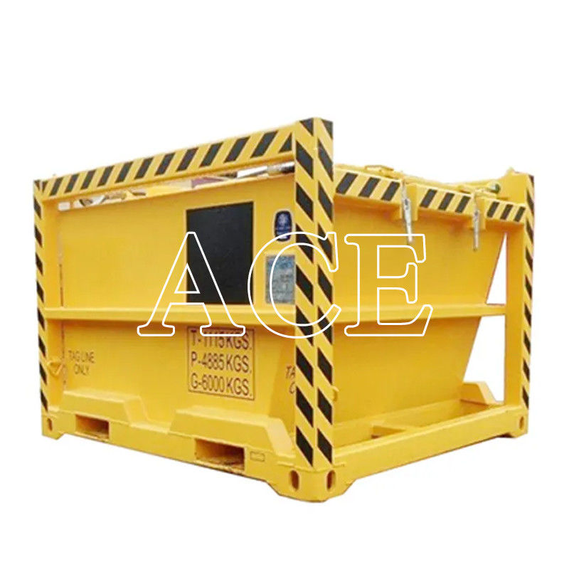 1115KGS Tare Μάζα Offshore Cutting Mud Skip BV Πιστοποιημένο κλειστό δοχείο για γεωτρήσεις -20 C Σχεδιασμός DNV 2.7-1 Πρότυπο