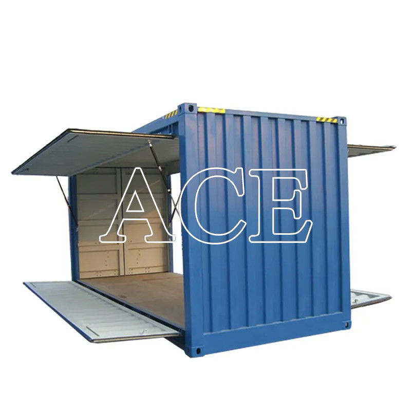 20ft Side Door Steel Dry Container ABS Ventilate Cover Double Swing High Cube Shipping Container με άνοιγμα 20 ποδιών