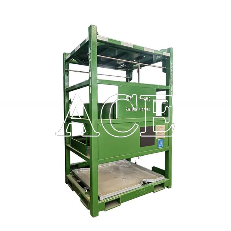 Προσαρμοσμένο 550GAL DNV 2.7-1 Standard Offshore Steel IBC δεξαμενόπλοιο με συνθήκη θήκους ανύψωσης πιστοποιημένο από CSC και BV