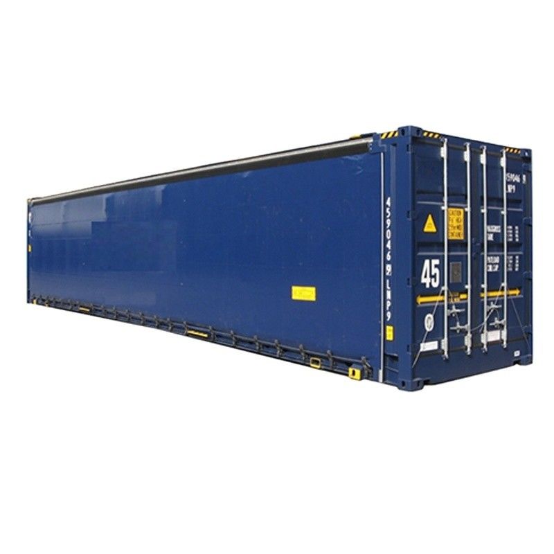 45ft High Cube PVC Curtain Side Door CSC Certified Dry Shipping Container με εσωτερικές διαστάσεις 13556 x 2420 x 2474 mm