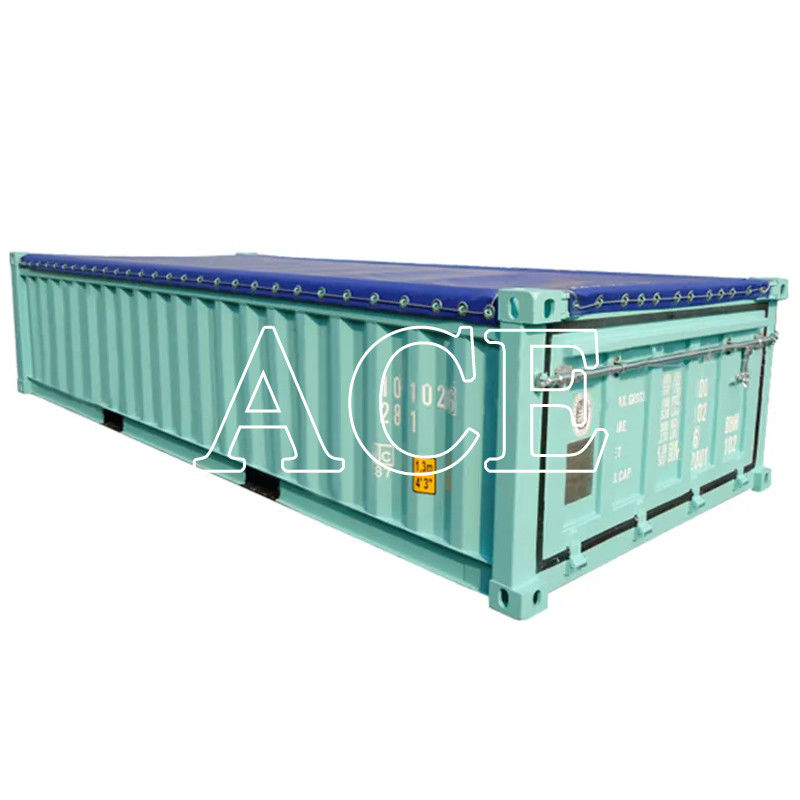 20ft Half Height Soft Open Top Container με κάλυψη οροφής από σανίδα BV Certified High Capacity Bulk Ore Storage Solution
