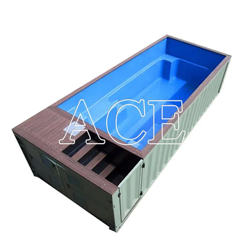 Εξωτερική πισίνα 20ft 30ft 40ft Shipping Container με διήθηση και προσαρμοσμένο χρώμα