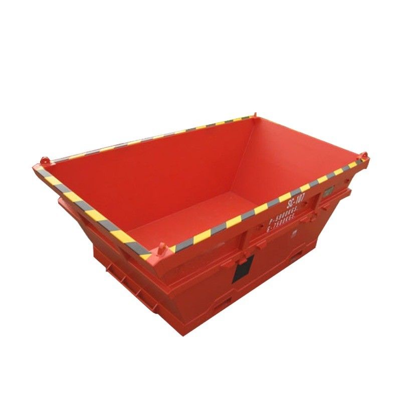 3789mm μήκος 6.5 CBM DNV Standard Steel Offshore Waste Skip Onshore Σκουπιευτήρα σκουπιδιών Μεταφορά για την απόρριψη αποβλήτων