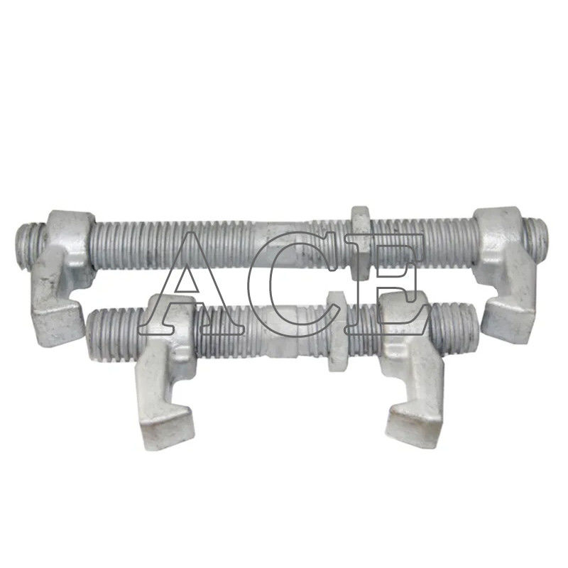 Σφυρηλατημένο χάλυβα 260mm 380mm Lashing Twist Lock Double Clamp ISO Shipping Container Bridge Fitting Container Lashing Equipment