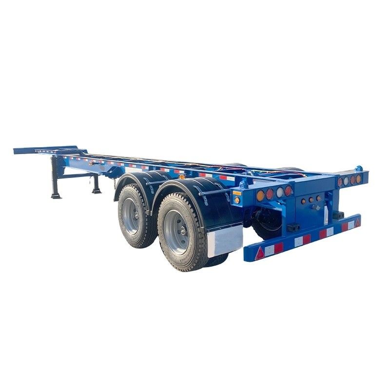 12R22.5 Linglong Tire 2 Axle 40ft 20ft Shipping Chassis με Gooseneck Skeleton Truck Frame Semi-Trailer Container (Σκελετό φορτηγού)