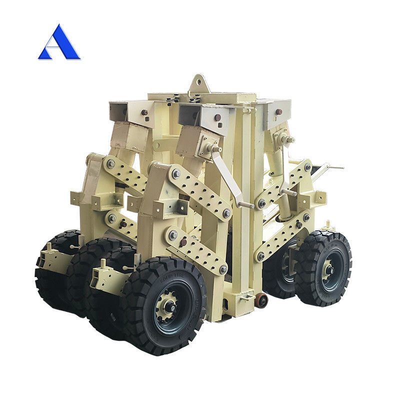 15 τόνων 30 τόνων 4 τεμάχια Καουτσούκ Super Shipping Container Lifting Caster με Twistlock Υπηρεσιακό κτίριο Προγράμματα αναβάθμισης σε γκρι