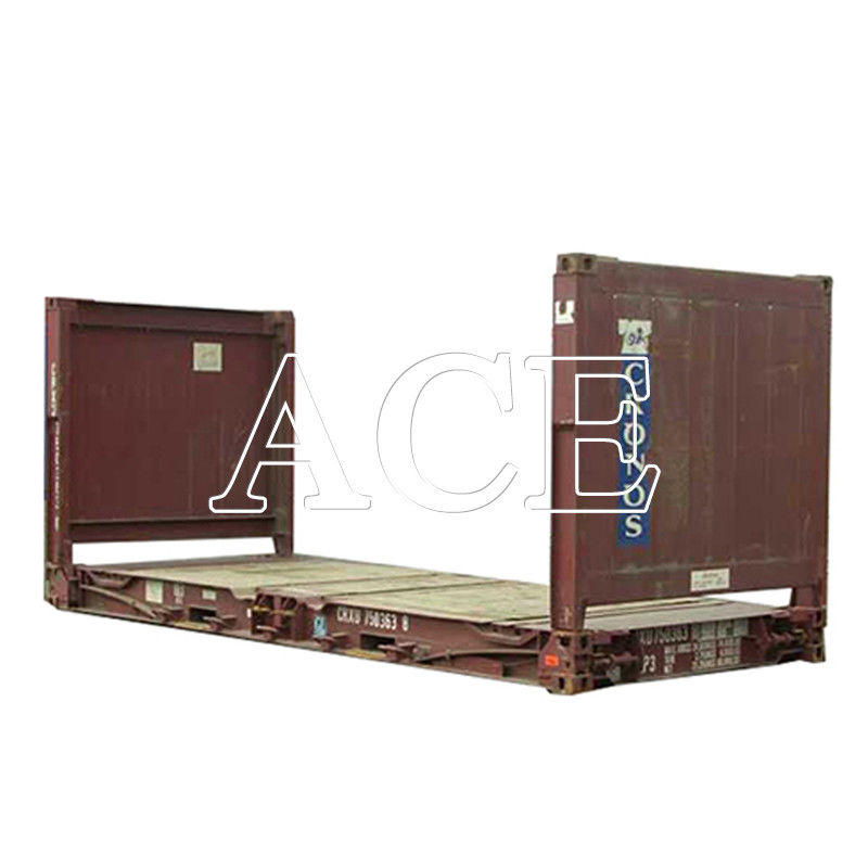 Χάλυβα Corten 20ft 40ft Χρησιμοποιούμενα κοντέινερ επίπεδα ράφους δεύτερου χεριού πάτωμα συνθετικό ή χάλυβα