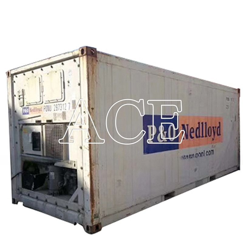 20ft δεύτερου χεριού ψυγείο μείον 18 βαθμούς Reefer κοντέινερ στο Ντουμπάι Πύλη ανοίγματος 2290 x 2246 MM Ηλικία 2004-2008