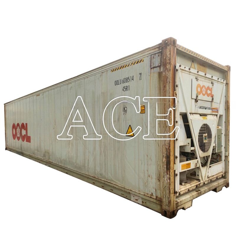 Χρησιμοποιούμενο 20ft ψυγείο Reefer φορτηγό δοχείο με εξωτερικές διαστάσεις 6058 x 2438 x 2591 mm